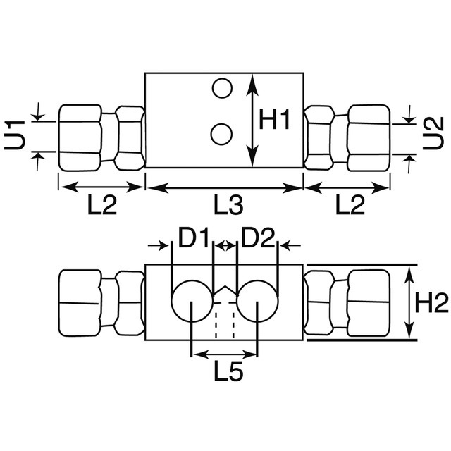 Clapet Anti Retour Double Pilote 3/8'' référence fournisseur 31105465